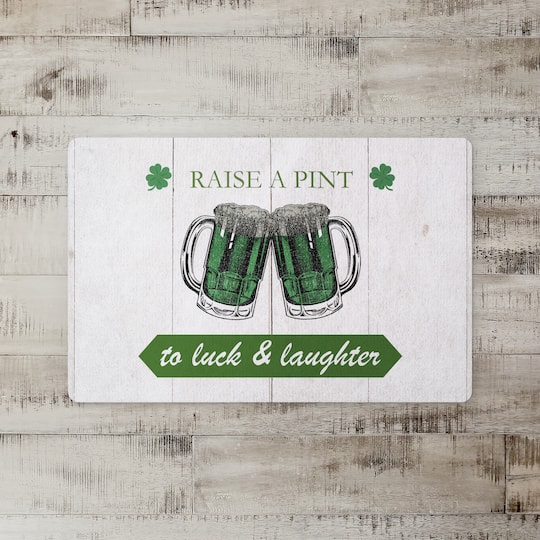Pint Luck Laughter Beer 27" x 18" Floor Mat